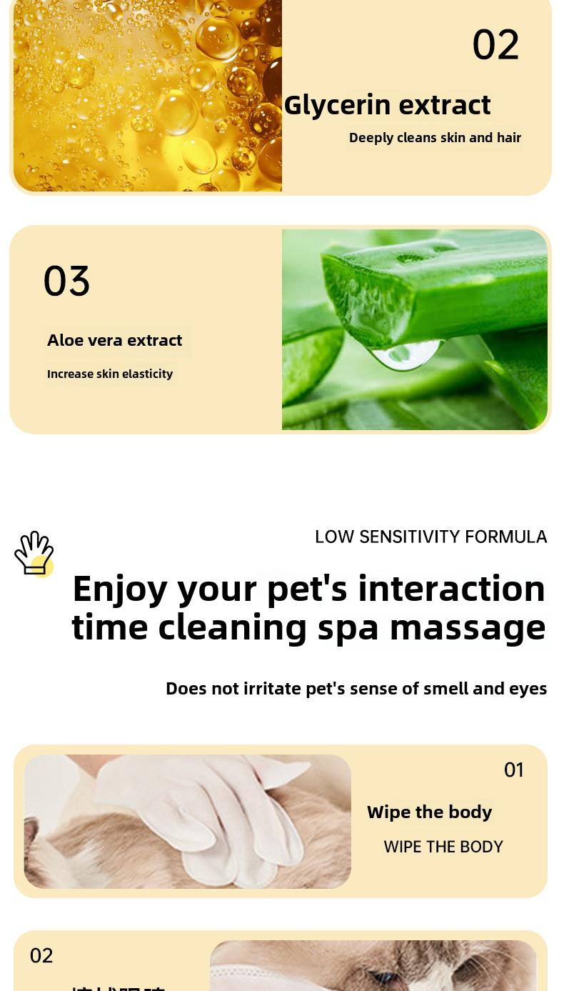 Product Introduction of NEW Pet Cleaning Gloves for Cats and Dogs 7