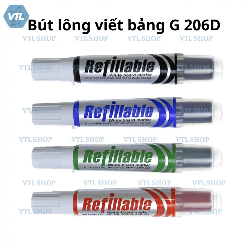 Bút lông viết bảng nhấn G206D - Bút lông viết bảng trắng xóa được dễ dàng - Bút viết bảng VTL Shop 1