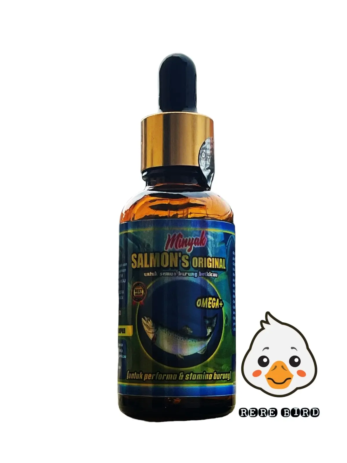 Minyak Salmon Omega Plus Vitamin Penggacor Semua Burung