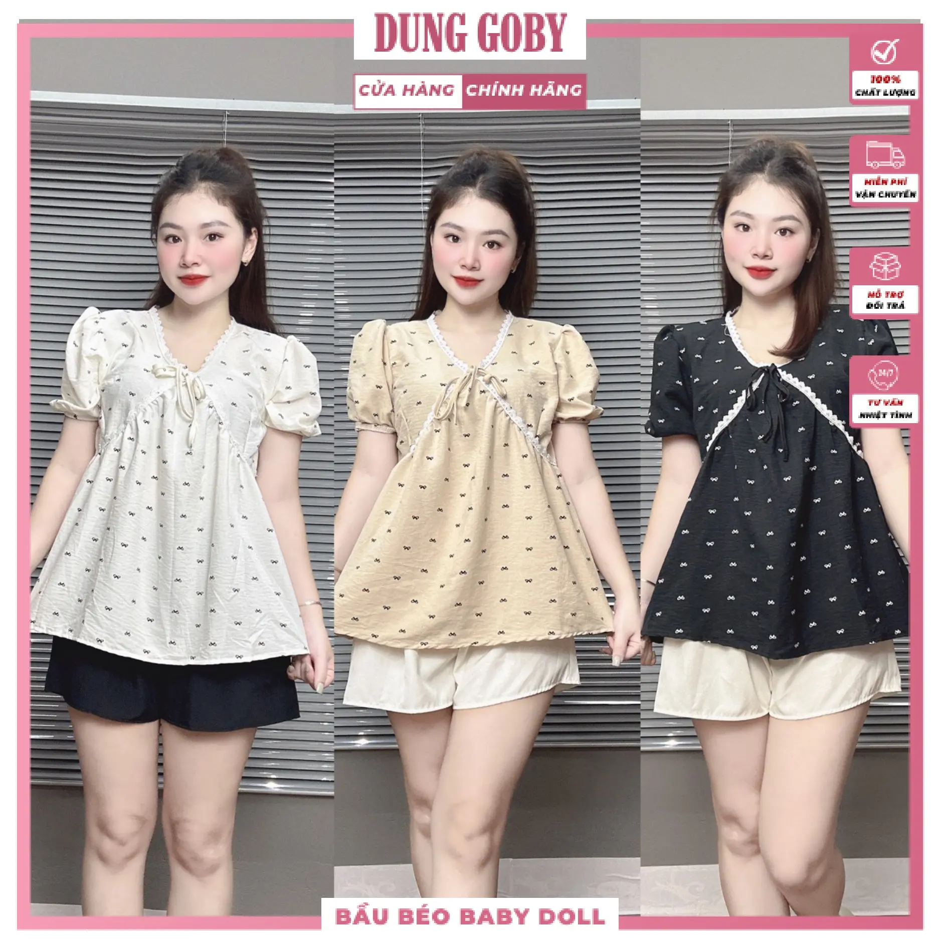 Sét Đồ Bộ Nơ Nhỏ Mặc Bầu Và Sau Sinh B07 Váy Bầu Đầm Bầu Sandal Voi