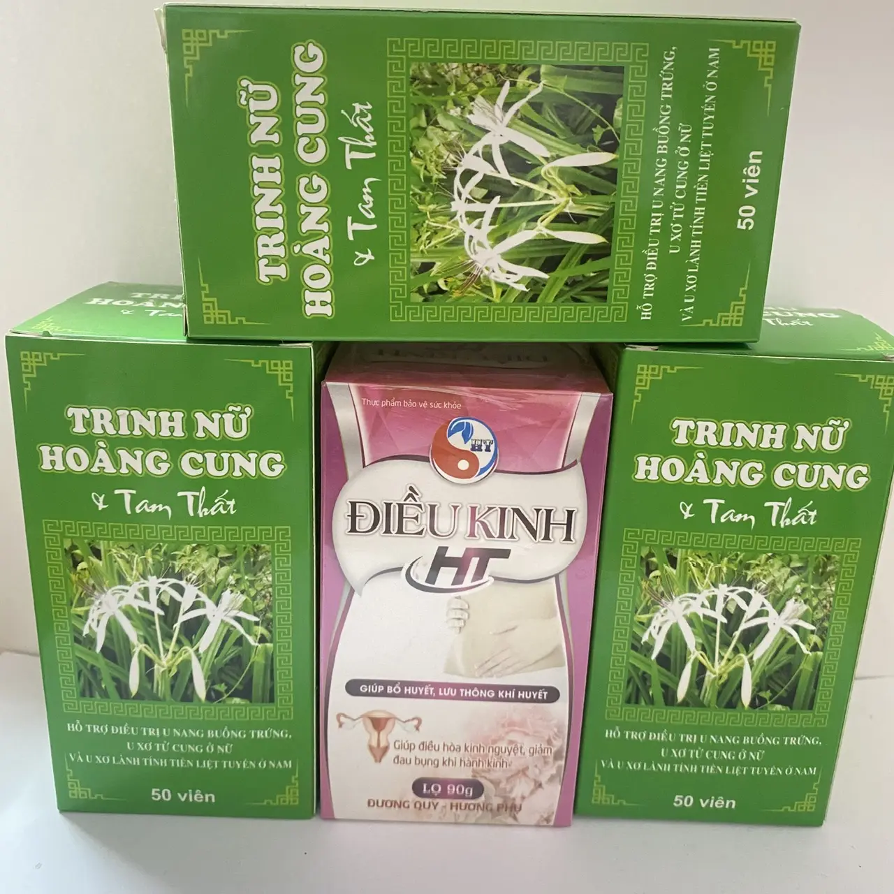 Combo Điều Kinh Bổ Trứng HT và 3 Trinh Nữ Hoàng Cung và Tam Thất