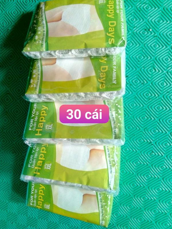Combo 30 quần lót GIẤY cho nữ đặc biệt mẹ sau sinh size 45-75kg (5set=30c)