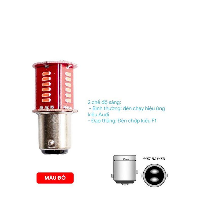 Đèn hậu nháychớp đuổi 2 chế độ gắn cho các dòng xe Wave, Dream, Sirius, Future, Winner V1, Ex135...