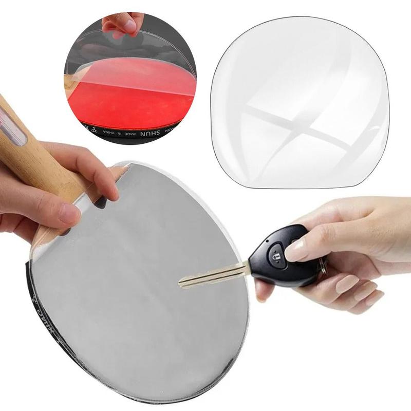 Product Introduction of Professional Accessories Transparent Ping Pong Racket Protective Film Self Adhesive Rubber Dust Proof Racket Rubber Protective Film Sticky Table Tennis Paddle Maintenance Cover 9
