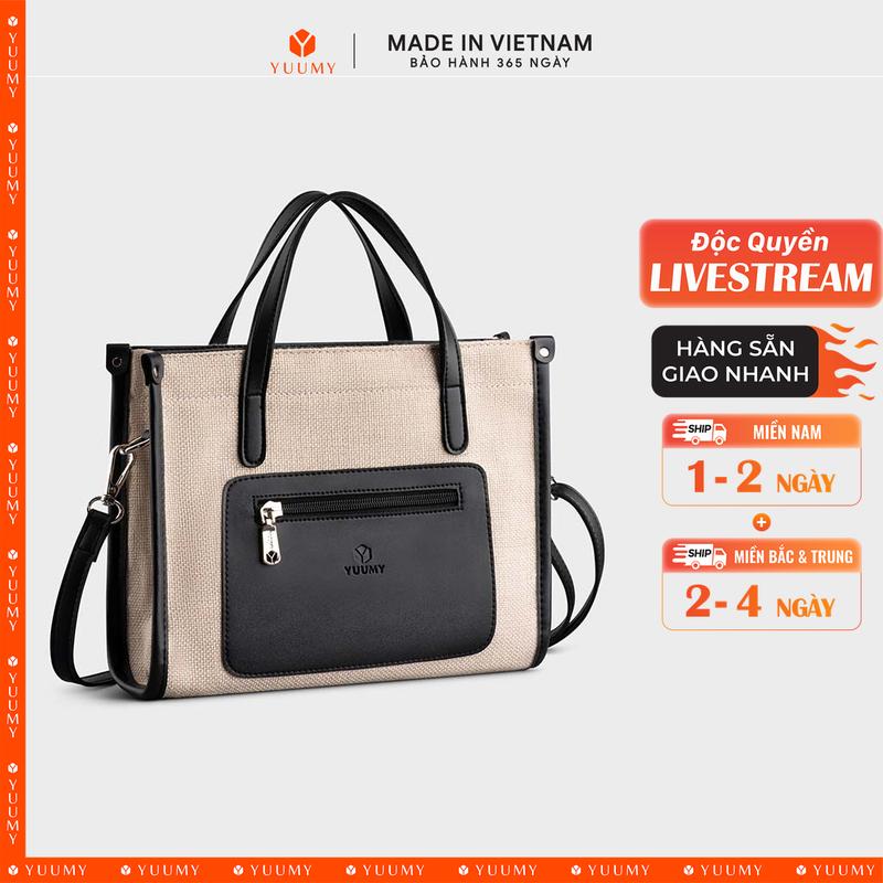 (Độc quyền livestream) Túi Yuumy (Thời trang nữ mini cói phối màu - Túi đeo chéo da Seasand YN209)