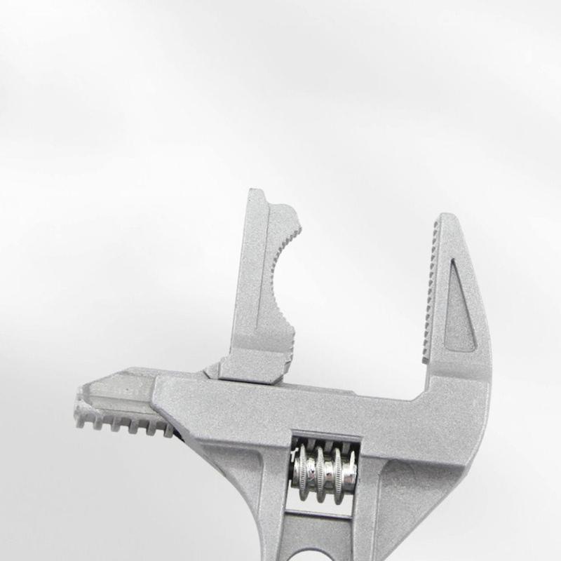 Product Introduction of Portable Short Handle Bathroom Plumbing Wrench Extra Large Opening Strong Clamping Adjustable Spanner Plumbing Installation Multi-function Faucet Pipe Tubing Hand Tool Basin Sink Hardware 15