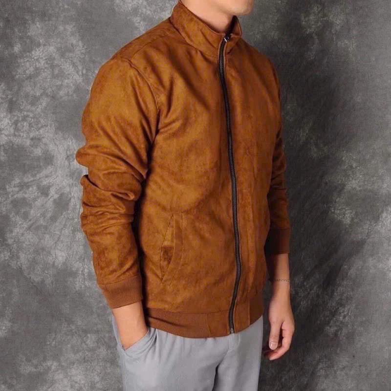 Product Introduction of Áo khoác da lộn , áo khoác nót lông loại 1 Nam Menswear 1