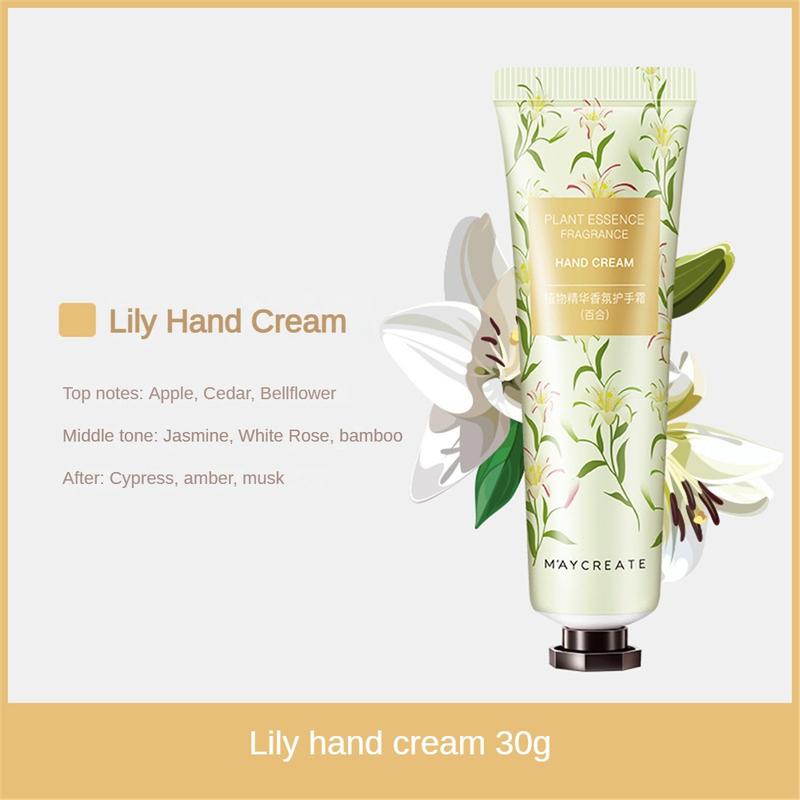 Product Introduction of MAYCREATE Hand Cream Bodybuilding Research New 30g Plant Essence Moisturizing Hand Cream Cosmetics New Makeup 27