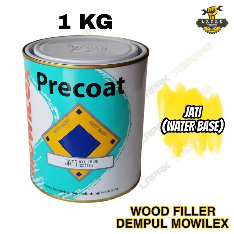 Dempul Mowilex Precoat Wood Filler 1 Kg Jati 0