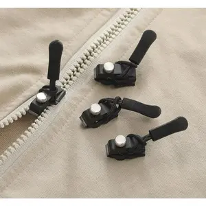 COM Pengganti Resleting Rusak Pakaian Repair Zipper Lock Repair Pengganti Resleting Hitam Resleting Universal