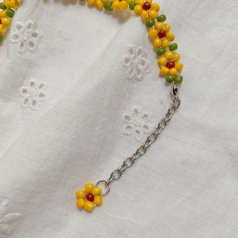 Sunflower Bead Bracelets Gelang Manik Aesthetic 2