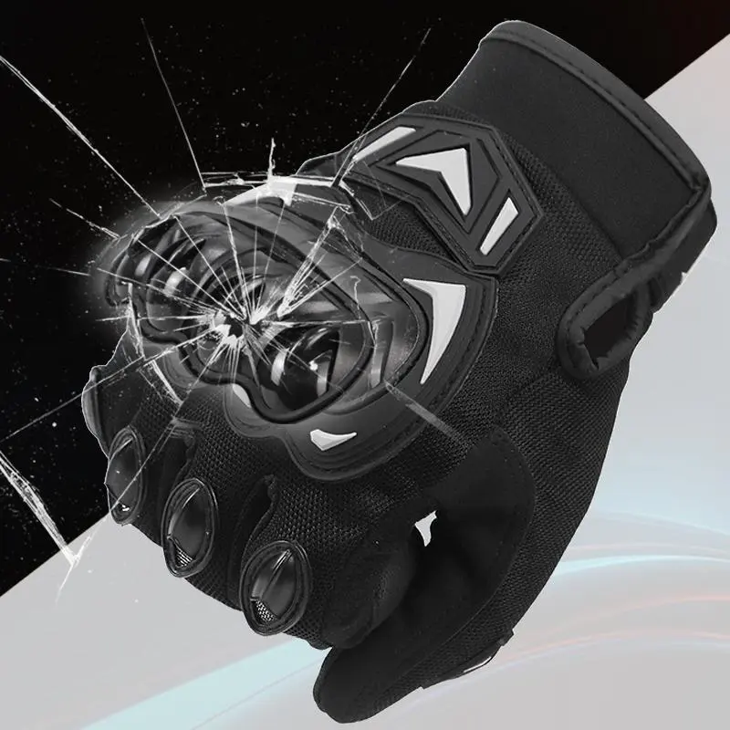 Motorcycle Riding Gloves, 1 Set Breathable & Wear-resistant Motorcycle Gloves, Touch Screen Gloves for Men & Women, Motorbike Motorcycle Accessories, Tactical Windproof 5