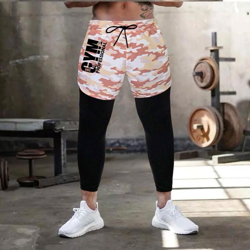Quần đùi Tập Gym 2 Lớp Form Dài Quần Legging Nam có Túi Trong Thể Thao Cao Cấp 2
