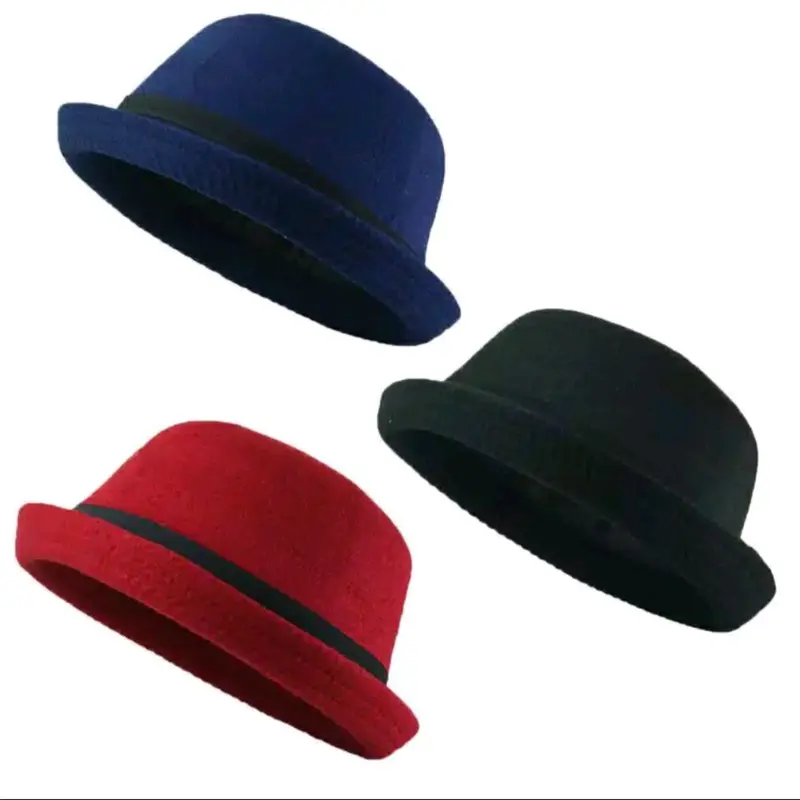 Topi Charlie Chaplin Dewasa Chaplin Topi blower Topi bulat Topi bludru Topi bundar Topi Wanita Topi Charlie Chaplin Topi Caplin Hitam Topi Hitam Caplin Topi Dewasa Pria Caplin 0