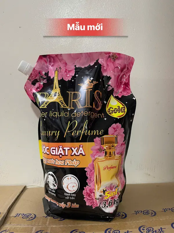 Nước Giặt Xả Hương Nước Hoa Pháp Paris 3,6kg/ 1 túi 1