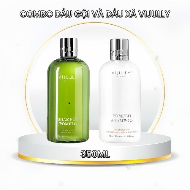 Combo Dầu Gội Bưởi Vijully và Dầu xả Vijuly 350ml Women Nữ Chăm Sóc Tóc Dưỡng Tóc