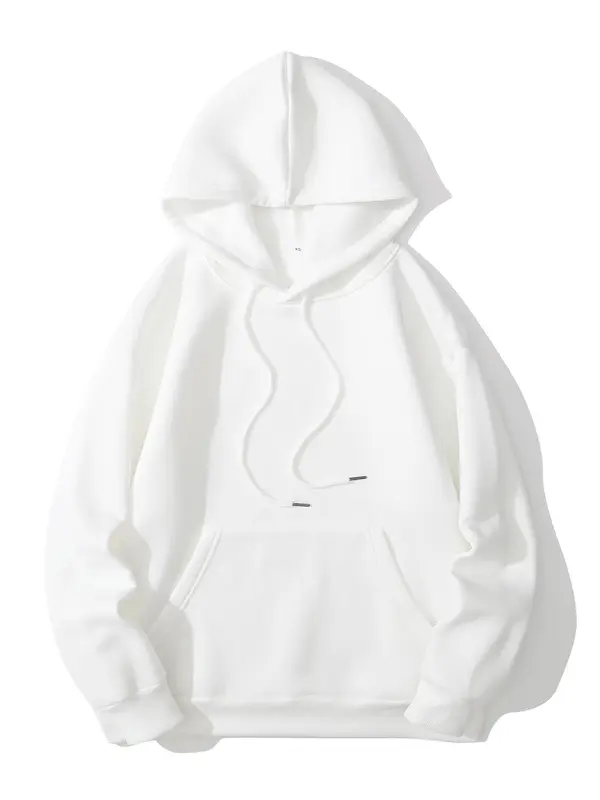 Women's Plain Drawstring Pocket Drop Shoulder Yoga Hoodie, THE GREEN HOODIE GIRL, Fashion Casual Hooded Long Sleeve Pullover for Daily Holiday Outdoor Wear, Hoodies for Women, Going Out Tops, Women's Clothes for Fall & Winter 1