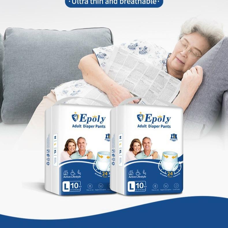 50 Miếng - Tả Quần Người Lớn Epoly Cao Cấp Mềm Mịn Siêu Khô Thoáng Cho Bé