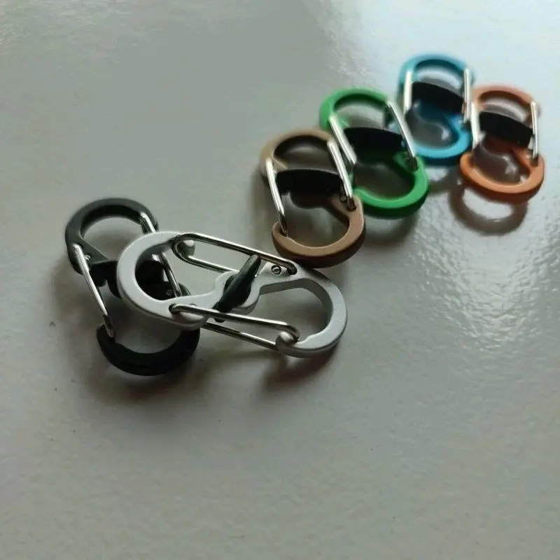 Gantungan Metal S-biner carabiner  Premium Quality spring hook with Safety Lock 1