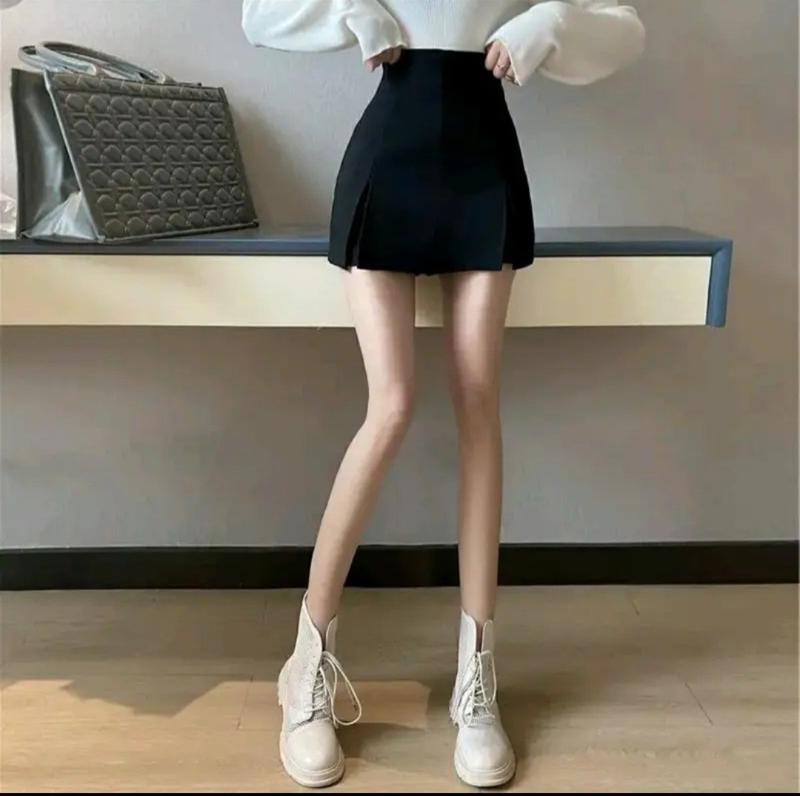 Product Introduction of Chân váy chữ A nữ sẽ tà 2 bên cạp cao Đen Voi Women Voan Jean G01 - Chất liệu vải for cao cấp 21