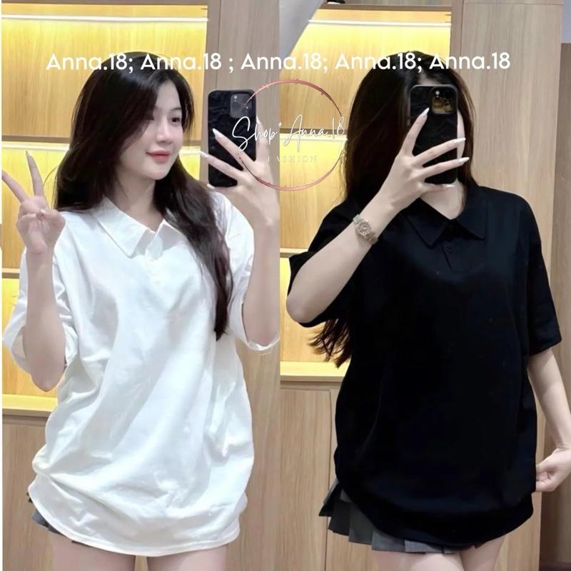 Áo polo cotton khô 3158  (POLO-TRƠN) form rộng nam nữ Top