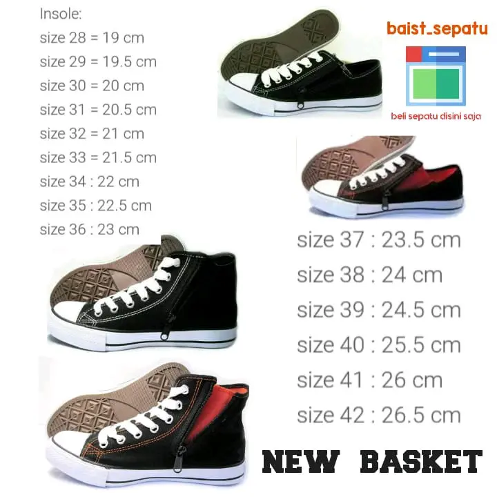 Sepatu Sekolah New Basket LC Pendek Original 5