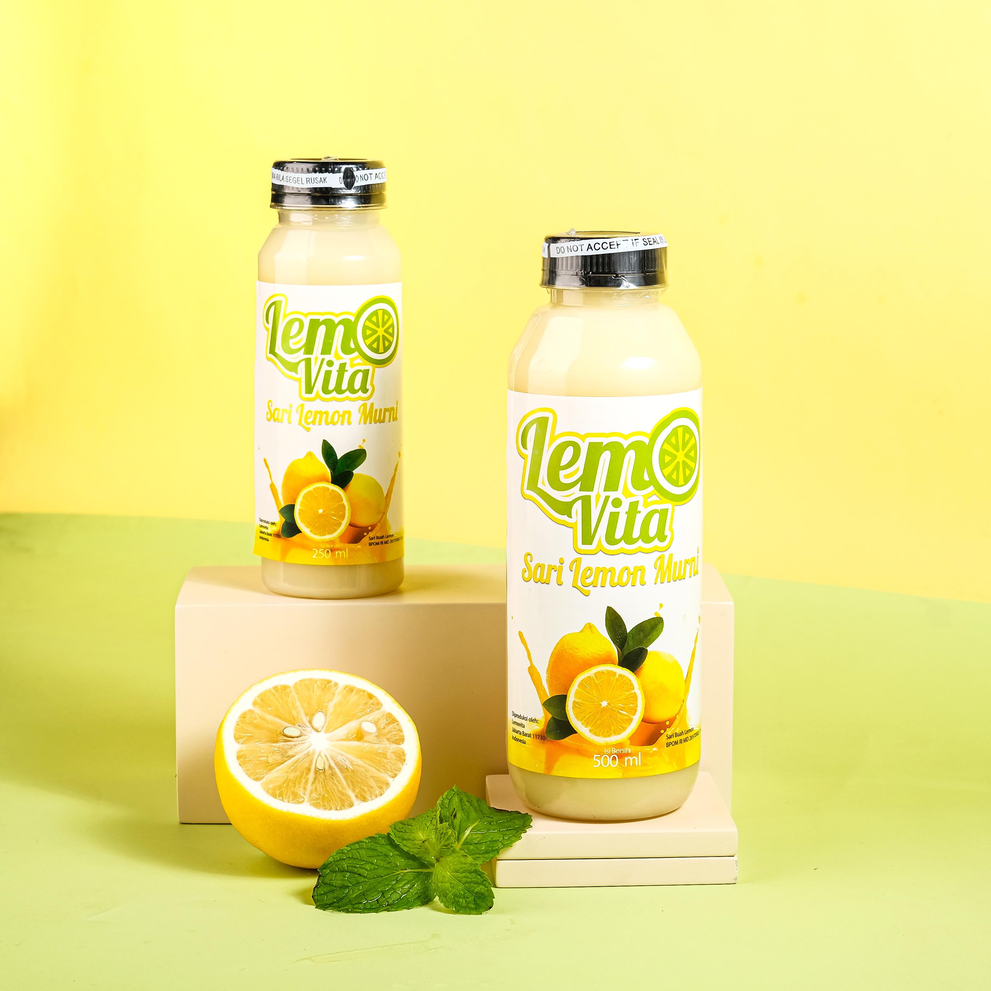 [Cuci Gudang Ramadan]  BPOM Halal Lemovita 500ml Sari lemon murni Jus Juice