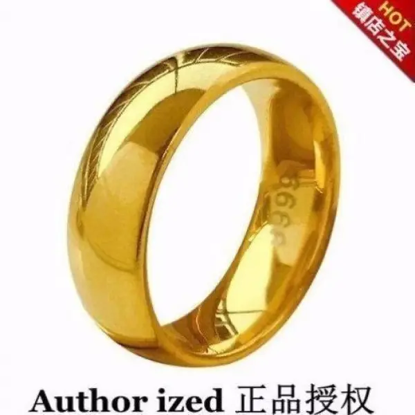 Nhẫn Vàng Cát Việt Nam, Chất Liệu Thép, Niêm Phong, Nhẫn Thép Titan 6666, Dành Cho Nam Và Nữ, Nhẫn Yizi, Nhẫn Cưới, Không Phai Màu Women