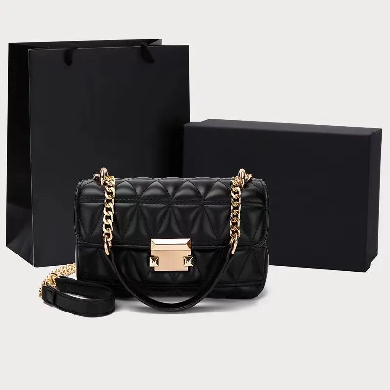 New Bag 2025 New Small Fragrance Style Quilted Women's Bag Niche High-end Chain Bag Crossbody Bag Shoulder Bag Trendy