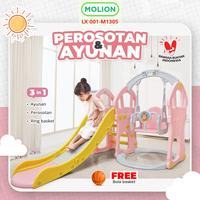 Gambar Perosotan 1 Set Ayunan Mainan Anak Playground Perosotan Anak 3 In 1 Ayunan 001-M1305 - M1301 BIRU 3in1 dari Speeds Store Kota Surabaya 1 Tokopedia