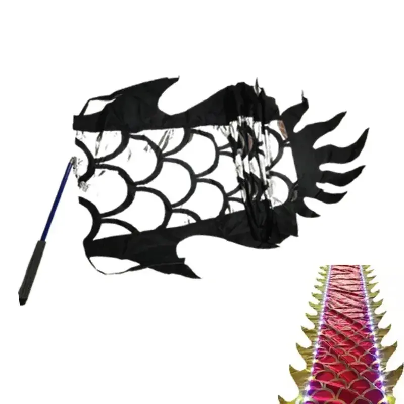 8 Meters Multicolor Swinging Stick LED Dragon Dance Ribbon Outdoor ...