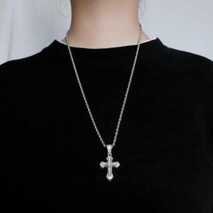 Classic Versatile Cross Necklace Couple Pendant Men's and Women's  Chain Length 60cm mother child cerberus om poison tree boruto lime green power diamond tennis titanic rose tyla water droplet rope part cupcakes chew two tone twisted sunflower customized