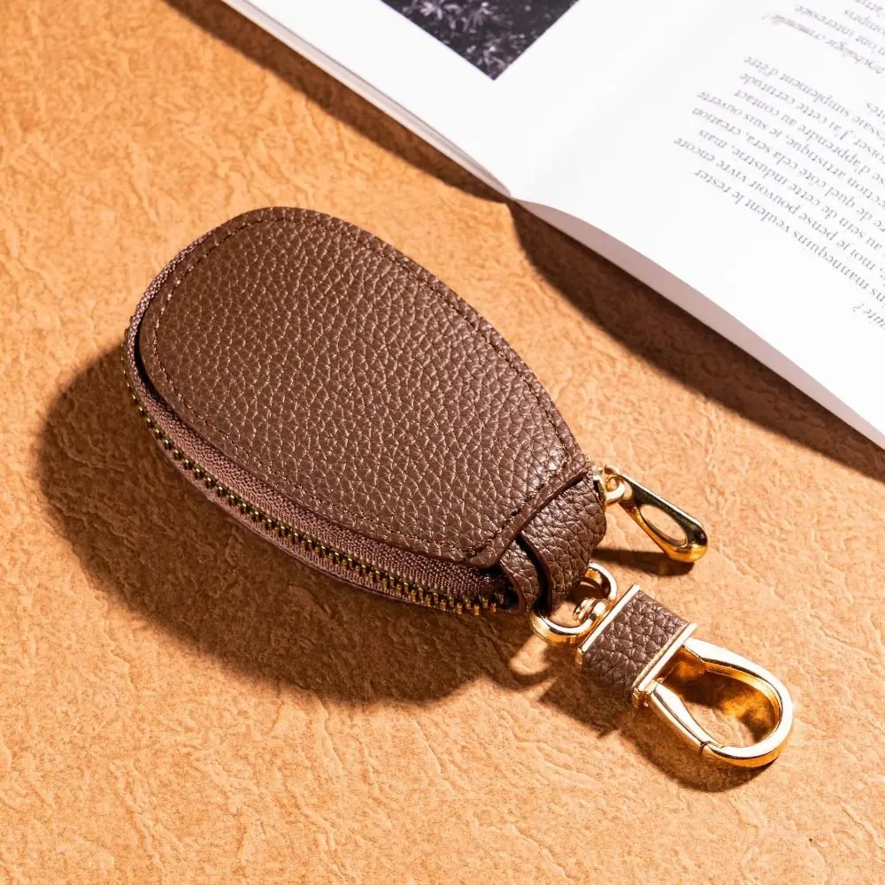New Design Simple Small Purse Wallet Solid Color PU Leather Coin Bag Hanging Zipper Key Case Bag Pendant