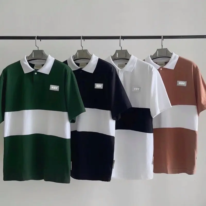 Áo polo sọc chất thun da cá tag WZS đủ màu