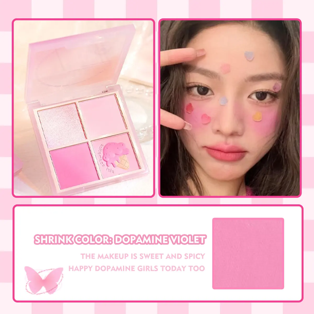 Phấn Má Hồng Dạng Phấn, Tính Toán Bốn Màu, Genki Girl, Làm Sáng Và Chải Chuốt, Như Độ Sậm Màu Da Của Cô Gái, Mong Muốn Thuần Khiết, Thích Hợp Cho Gió Mong Muốn Thuần Khiết, 【XIX】 má  hồng  xxi bảng  má  hồng | BigBuy360 - bigbuy360.vn