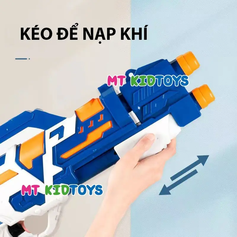 Đồ chơi súnɡ nước khổng lồ 2 nòng áp lực cao - súnɡ phun nước cỡ lớn bắn xa 6-10 mét cho bé thỏa sức vui chơi 4