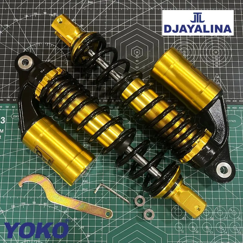 (TERLARIS) YOKO SAMURAI ( JLT 197 ) Nmax Aerox PCX - Shockbreaker Untuk motor Aerox Nmax PCX Skywave Nouvo / Shock breaker belakang tabung fungsi - Sok 280mm 310mm 335mm 280 310 305  335 mm7 5