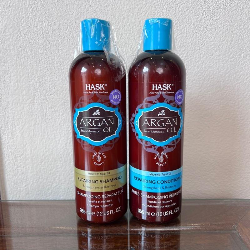 Dầu Gội Xả Tăng Cường P.h.ụ.c H.ồ.i & Tái Tạo HASK ARGAN Oil Repairing . Không Chứa Silicone . 1