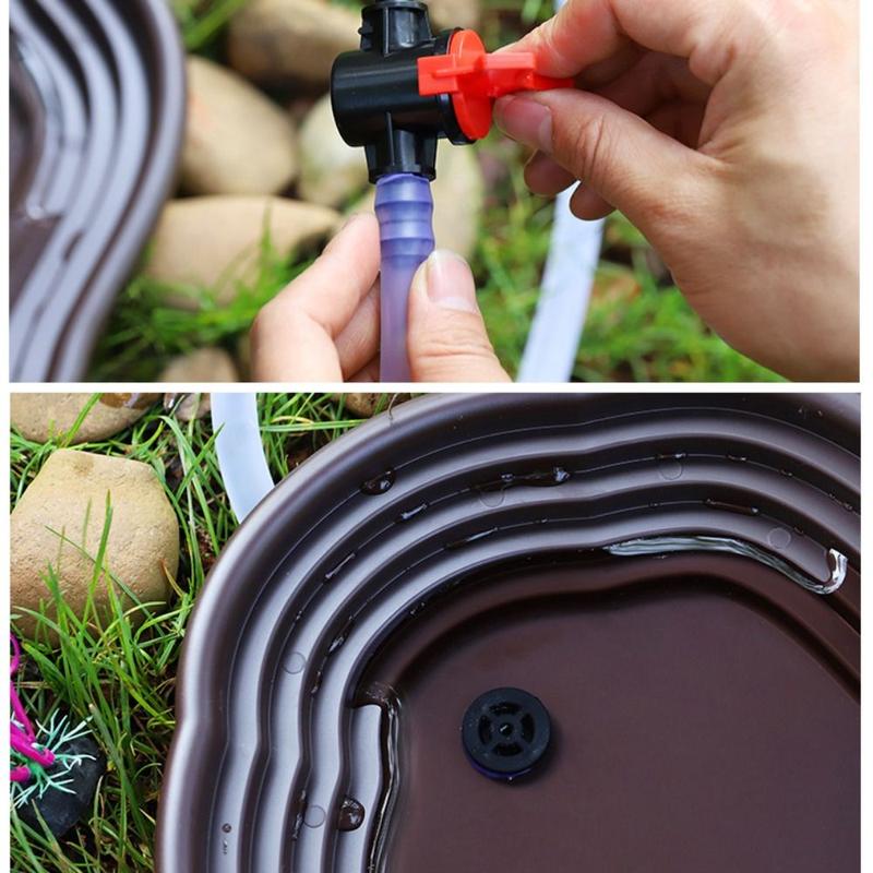 Product Introduction of Practical Ramp Turtle Bathtub Brown with Drainage Holes Tortoise Bath Dish Plastic Turtle Feeding Dish For Turtle Gecko Frog 13