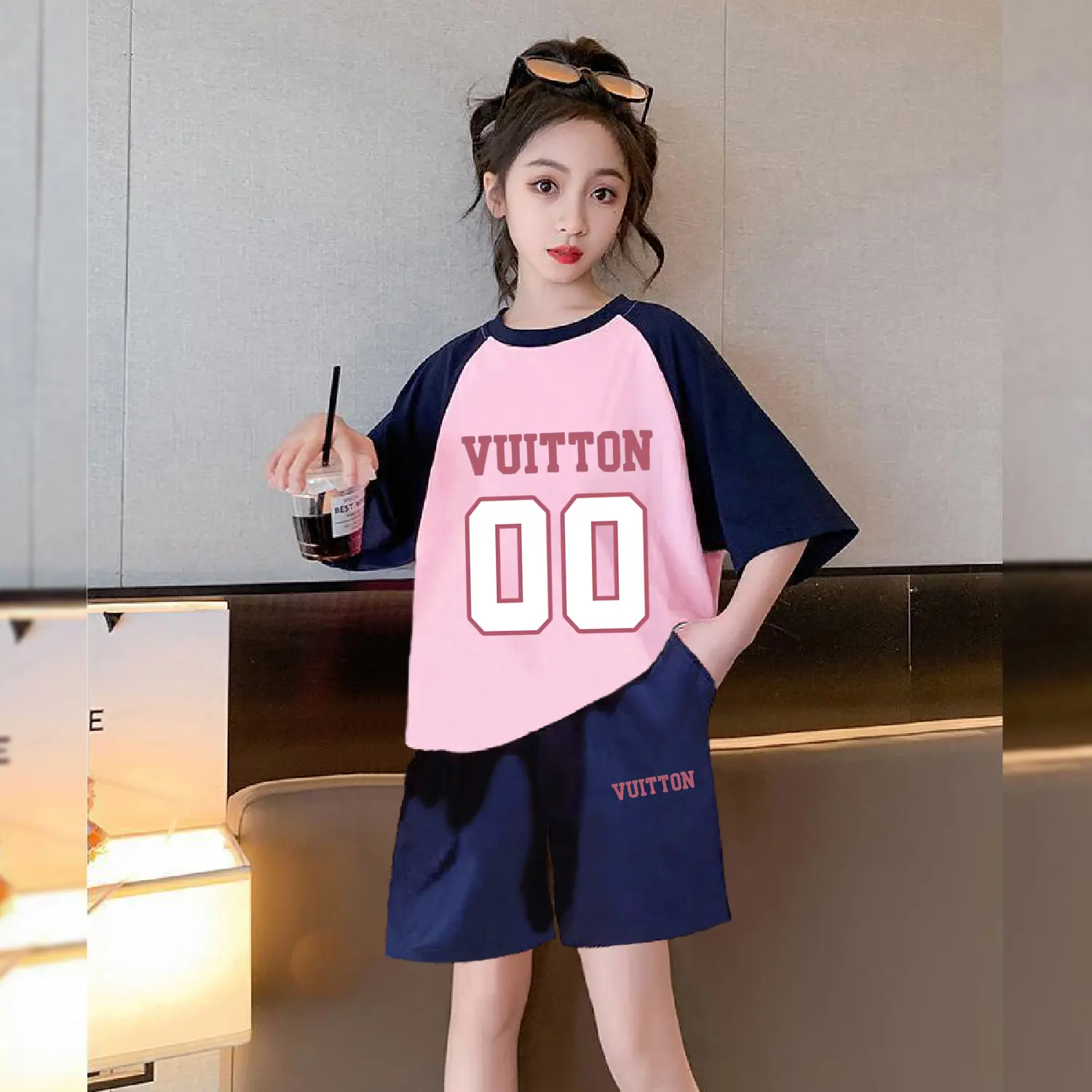 Bộ đồ cotton hè bé gái 13-45kg, mềm mát. bộ đồ cộc tay bé gái 4-15 tuổi. bộ quần áo bé gái đẹp