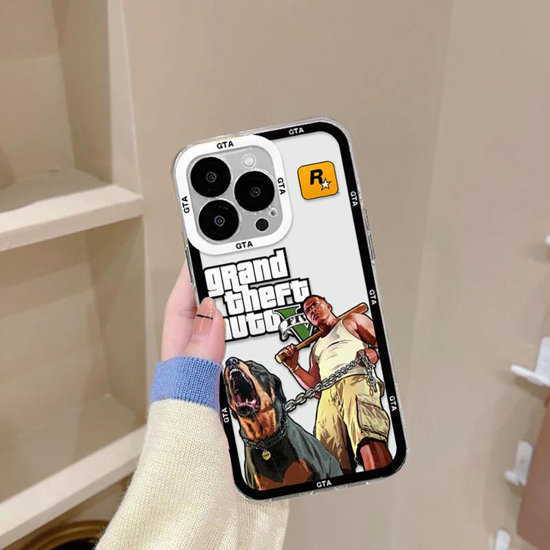 Product Introduction of Ốp Điện Thoại Gta Vice City, Trò Chơi Nóng Bỏng Sang Trọng, Ốp TPU Mềm Trong Suốt, Tương Thích Với iPhone 16, 15, 14, 13, 12, 11, Mini, Pro Max, X, XR, XSMax, 6S, 6, 7, 8 Plus, SE 14