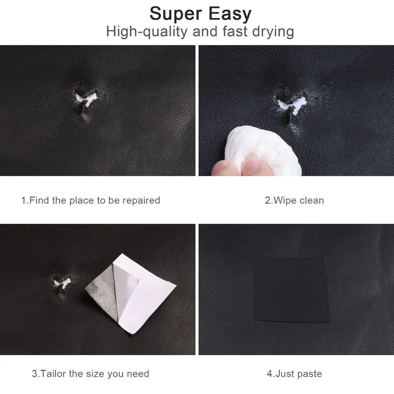 Multifunctional Faux Leather Repair Tape, 1 Count Self-adhesive Waterproof Leather Repair Patch, Multipurpose Repair Patch for Couch, Sofa and More, Textiles & Fabrics Supplies 5