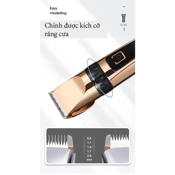 Tông Đơ Cắt Tóc LUCK Smile - Đầu Sạc USB - Tặng Kèm 9 Phụ Kiện - Giảm 50% 4