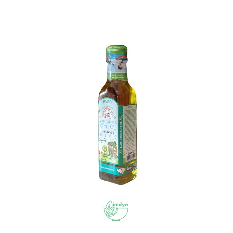 EVOO CASA DI OLIVA 250ml |  Extra Virgin Olive Oil | Minyak Zaitun | Minyak Mpasi Bayi untuk Lemak Tambahan | Kemasan botol 2