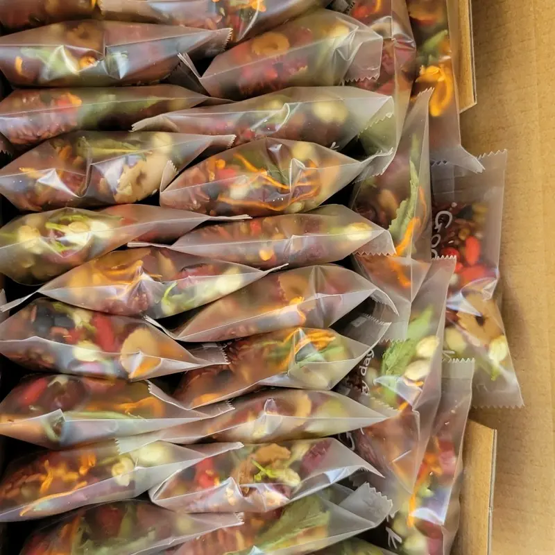 Hộp 30 gói Trà gạo lứt đông trùng mix gạo lưt .đông trùng.táo đỏ.kỉ tử.đậu đen .đậu xanh. nụ nhài.cỏ ngọt Hữu cơ Tea kombucha dang traatiso thảo tra dong ô ngũ tratang tet coxing tradetox dưỡng duong thanh 1