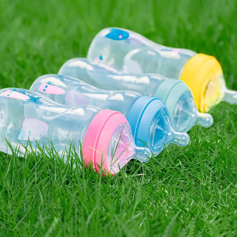 Bình Sữa Trẻ Em Bé Polyethylene Alamiah, Cho Trẻ Sơ Sinh, Bình Cho Con Bú, Có Núm Vú Silicon, Không Chứa BPA, Có Kích Thước 260ml Và 330ml, Có Sẵn Trong Phụ Kiện Bình Sữa Trẻ Em 0