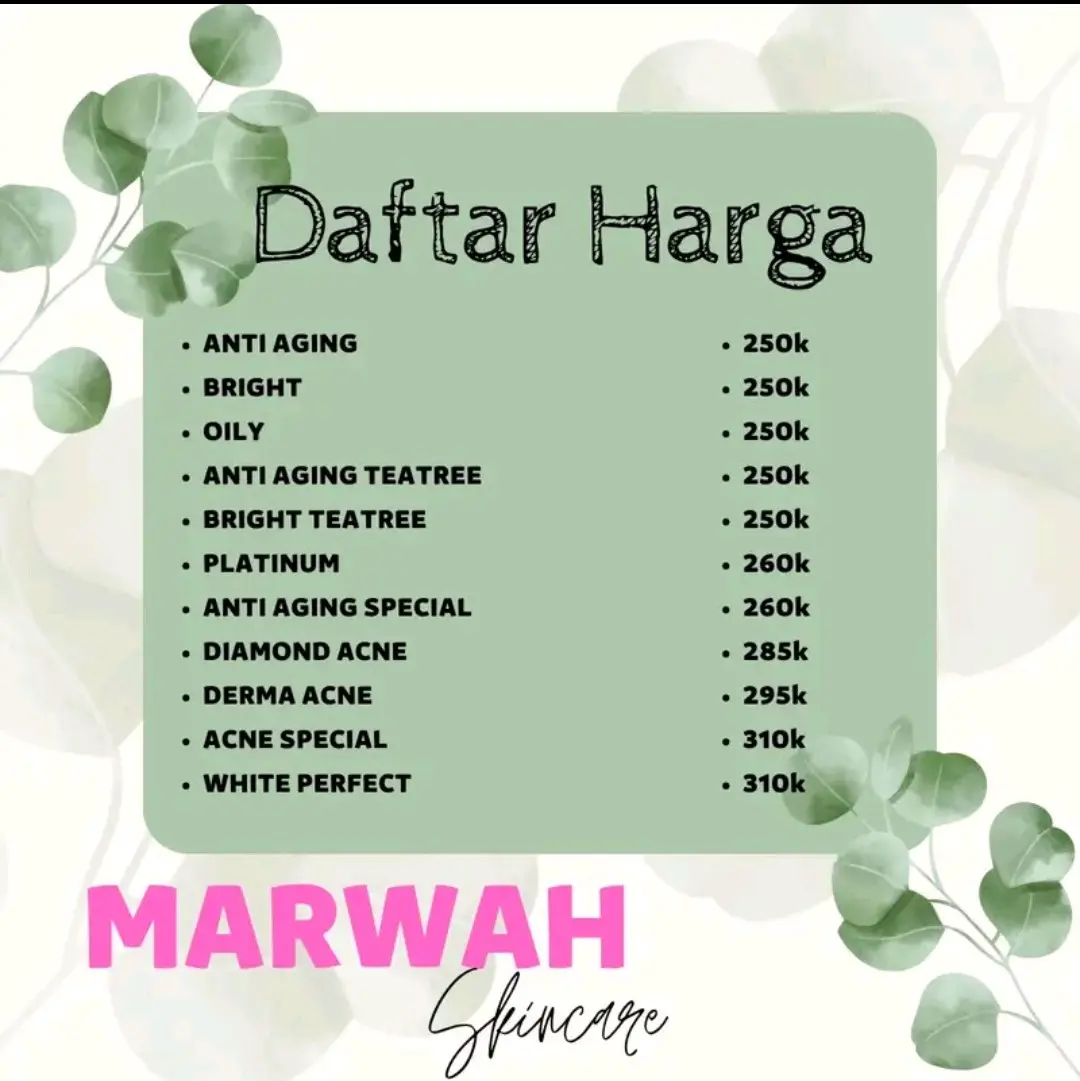 Paket Wajah MARWAH SKINCARE
