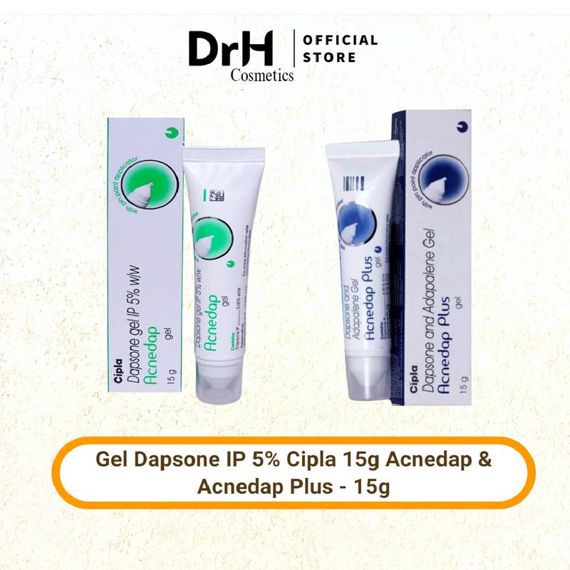 Gel Dapsone IP 5% Cipla 15g Acnedap & Acnedap Plus - 15g - Nữ Women Làm Đẹp Da Skincare trị mụn Tre nacurgo