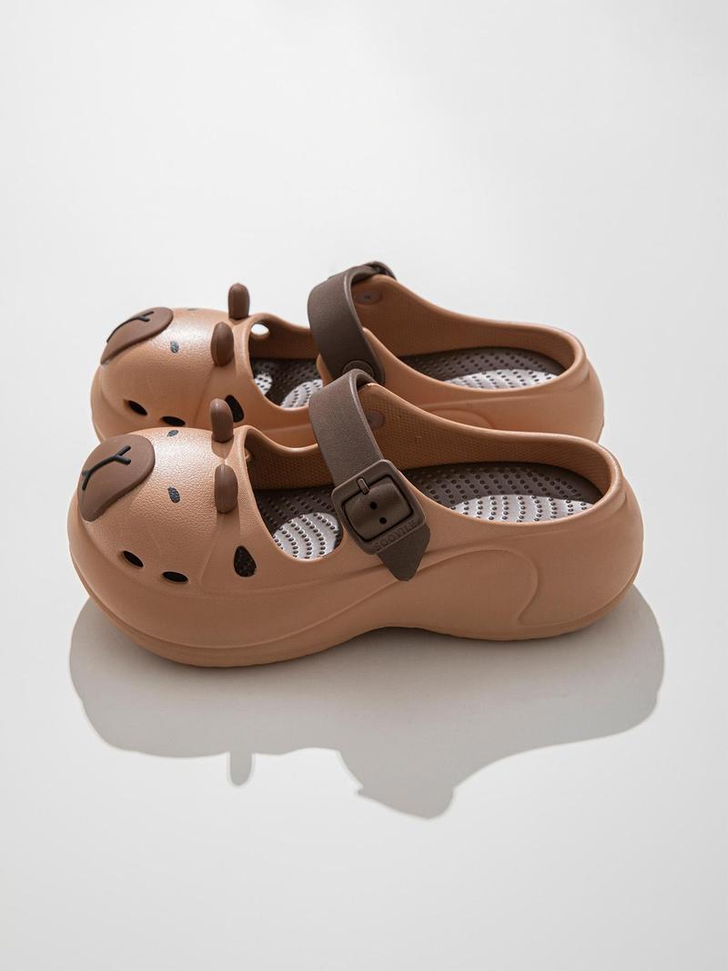 Product Introduction of Women's Cute Cartoon Design Slides, Casual Comfortable Home Slippers, Thick Sole Non-slip Slippers for Indoor & Outdoor Wear, Girl 5