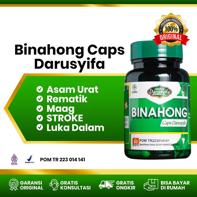 Kapsul Binahong Untuk Kolesterol asam urat & Luka operasi 0